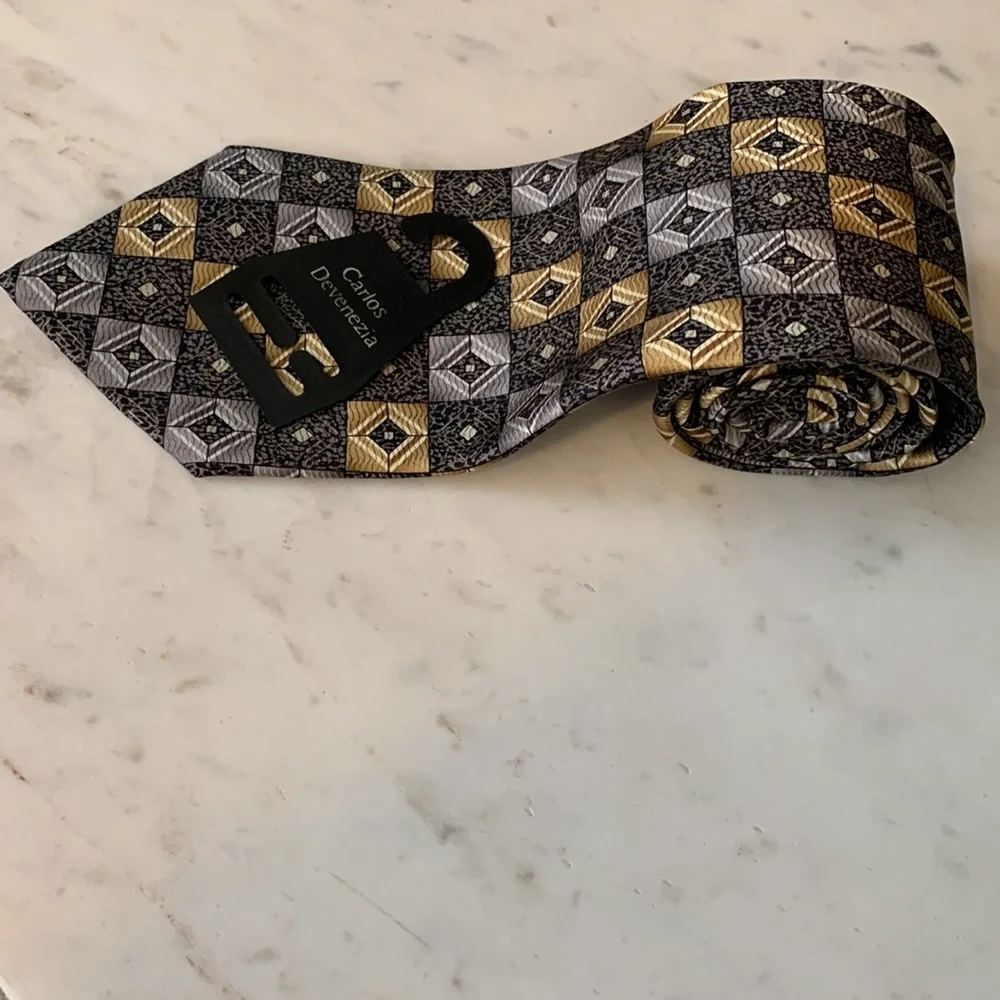 Carlos Devenezia Multicolored Silk Tie